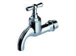 Seppelfricke Sepp Auslaufventil 0000008 DN 15, mit Knebelgriff-Oberteil, Messing verchromt