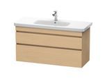 Duravit DuraStyle Waschtisch-Unterschrank DS649503030 113 x 44,8 cm, Eiche natur, 2 Schubkästen, wandhängend