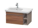 Duravit DuraStyle Waschtisch-Unterschrank DS639407943 73 x 44,8 cm, Becken links, nussbaum natur/basalt matt, 1 Auszug