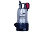 T.I.P. Schmutzwasser Tauchpumpe - Edelstahl, 14.500 l/h, 8 m Förderhöhe, 600 W, 25 mm Korngröße, robust, Maxima 250 PX 30264