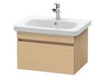 Duravit DuraStyle Waschtisch-Unterschrank DS638003030 58 x 44,8 cm, Eiche natur, 1 Auszug, wandhängend