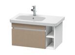 Duravit DuraStyle Waschtisch-Unterschrank DS639407518 73 x 44,8 cm, Becken links, leinen/weiß matt, 1 Auszug