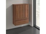 Villeroy und Boch Antao Highboard K47100HM 2 Türen, 814 x 1039 x 356 mm, Front mit Struktur, Warm Walnut / Warm Walnut