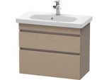Duravit DuraStyle Waschtisch-Unterschrank DS649907543 73 x 36,8 cm, leinen/basalt matt, 2 Schubkästen, wandhängend