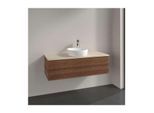 Villeroy und Boch Antao Waschtisch-Unterschrank K21113HM 120x36x50cm, Waschbeckenplattenfarbe botticino, warm walnut