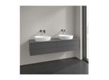 Villeroy und Boch Antao Waschtisch-Unterschrank K28150GK 160x36x50cm, Hahnloch, Waschbeckenplattenfarbe Lack, anthracite matt lacquer