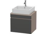 Duravit DuraStyle Waschtisch-Unterschrank DS530004943 60 x 47,8 cm, graphit matt/basalt matt, für Konsole, 1 Auszug