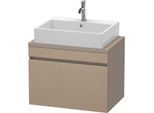 Duravit DuraStyle Waschtisch-Unterschrank DS530107543 70 x 47,8 cm, leinen/basalt matt, für Konsole, 1 Auszug