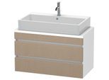 Duravit DuraStyle Waschtisch-Unterschrank DS530807518 90 x 47,8 cm, leinen/weiß matt, für Konsole, 2 Schubkästen