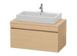 Duravit DuraStyle Waschtisch-Unterschrank DS531403030 100 x 54,8 cm, Eiche natur, für Konsole, 1 Auszug