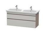 Duravit DuraStyle Waschtisch-Unterschrank DS649800743 123x44,8x61cm, 2 Auszüge, Becken links/rechts, betongrau/basalt matt