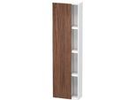 Duravit DuraStyle Hochschrank DS1248L2118 50x24x180cm, Tür links, nussbaum dunkel/weiß matt