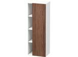 Duravit DuraStyle Hochschrank DS1239R2118 50x36x140cm, Tür rechts, nussbaum dunkel/weiß matt