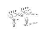 Geberit Scharnier-Set 598181000 für WC-Sitz