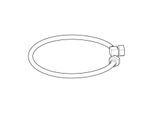 Geberit Panzerschlauch 595712000 für Urinal Centaurus