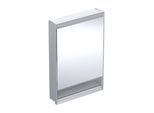 Geberit One Spiegelschrank 505821001 60x90x15cm, mit Nische, 1 Tür, Anschlag rechts, Aluminium eloxiert