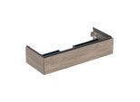 Geberit One Waschtisch-Unterschrank 505075006 118,4 x 50,4 x 47 cm, Nussbaum hickory/Melamin Holzstruktur, 1 Schubladen