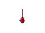 HEWI Toilettenbürstengarnitur 477 141x470x140mm, Wandmontage, rubinrot