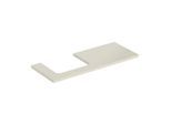 Geberit One Waschtisch-Platte 505305004 120 x 3 x 47 cm, sand-grau/lackiert hochglänzend, Ausschnitt links