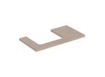 Geberit One Waschtisch-Platte 505303005 90 x 3 x 47 cm, Eiche/Melamin Holzstruktur, Ausschnitt links