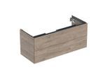 Geberit One Waschtisch-Unterschrank 505265006 118,4 x 50,4 x 47 cm, Nussbaum hickory/Melamin Holzstruktur, 2 Schubladen