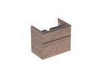 Geberit Smyle Square Waschtisch-Unterschrank 500353JR1 73,4x61,7x47cm, Holzstruktur Nussbaum hickory, 2 Schubladen
