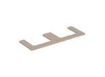 Geberit One Waschtisch-Platte 505286005 135 x 3 x 47 cm, Eiche/Melamin Holzstruktur, Ausschnitt zweifach