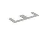 Geberit One Waschtisch-Platte 505286007 135 x 3 x 47 cm, greige/lackiert matt, Ausschnitt zweifach