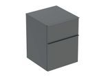 Geberit iCon Seitenschrank 502315JK1 45x60x47,6cm, 2 Schubladen, lava matt/lava matt