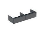 Geberit One Waschtisch-Unterschrank 505076003 133,2x50,4x47cm, 2 Schubladen, lava/lackiert matt