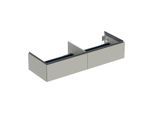 Geberit One Waschtisch-Unterschrank 505076007 133,2x50,4x47cm, 2 Schubladen, greige/lackiert matt
