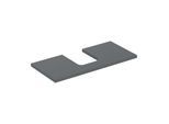 Geberit One Waschtisch-Platte 505274003 105 x 3 x 47 cm, lava/lackiert matt, Ausschnitt mittig