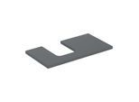 Geberit One Waschtisch-Platte 505293003 90 x 3 x 47 cm, lava/lackiert matt, Ausschnitt links