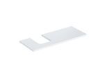 Geberit One Waschtisch-Platte 505295001 120 x 3 x 47 cm, weiß/lackiert hochglänzend, Ausschnitt links