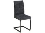 Mid.you , Dunkelgrau , Metall, Textil , 39x98x43 cm ,