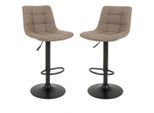 Mid.you , Hellbraun , Metall , 43x88-108x45 cm , Esszimmer, Barmöbel, Barhocker