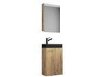 Mid.you , Honigeiche , Glas, Keramik, Holzwerkstoff , 1 Fächer , 41 cm , hängend ,