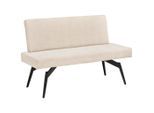Mid.you , Beige , Metall, Textil , 140x88x62 cm , Esszimmer, Bänke, Polsterbänke
