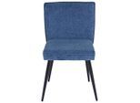 Mid.you , Blau, Braun , Metall, Textil , 57x84x48 cm , Esszimmer, Esszimmerstühle, Polsterstühle