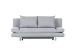 Mid.you , Hellgrau , Textil , Füllung: Schaumstoffflocken , 194x73x91 cm , Stoffauswahl, Rücken echt , Wohnzimmer, Sofas & Couches, Schlafsofas, Schlafsofas