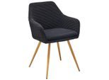 Mid.you , Schwarz , Metall, Textil , 57x83x62 cm ,