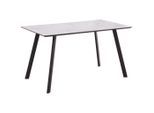 Möbelix , Grau, Schwarz , Metall, Keramik, Holzwerkstoff , rechteckig , 140x76x80 cm , Esszimmer, Esszimmertische, Esstische, Holztische, Esstische Holz