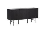 Livetastic , Schwarz , Metall, Holzwerkstoff , 150x75x42 cm , stehend ,