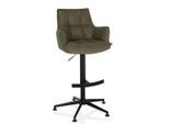 Mid.you , Grün , Metall , 55x93x56 cm , Sitzfläche 360° drehbar , Esszimmer, Barmöbel, Barhocker