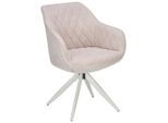 Livetastic , Beige , Metall, Textil , 59x84x59 cm , Sitzfläche 360° drehbar , Esszimmer, Esszimmerstühle, Polsterstühle