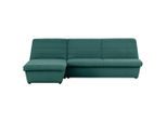 Looks by W.Joop , Grün , Textil , Uni , Ottomane links, L-Form , 274x168 cm , Made in EU, FSC MIX , Stoffauswahl, Rücken echt , Wohnzimmer, Sofas & Couches, Wohnlandschaften, Ecksofas