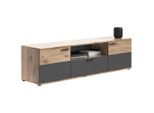 Mid.you , Holzwerkstoff , 2 Fächer , 194x53x47 cm , FSC MIX , stehend , Wohnzimmer, TV-Möbel, TV- & Lowboards