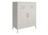 Mid.you , Taupe , Metall , Uni , 2 Fächer , 79x100x39 cm , stehend ,