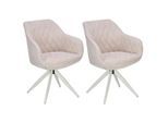 Livetastic , Beige , Metall, Textil , 59x84x59 cm , Sitzfläche 360° drehbar ,