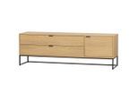 Livetastic , Eichefarben , Holz , Eiche,Eiche , 1 Fächer , 2 Schublade(n) Schubladen , 180x61x44 cm , stehend , Wohnzimmer, TV-Möbel, TV- & Lowboards